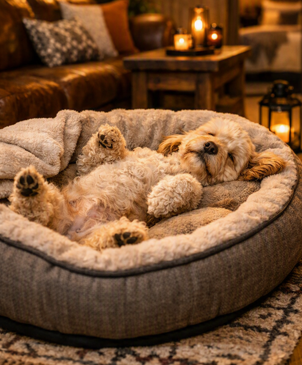 Dog enjoying a stay at Stay Wyld